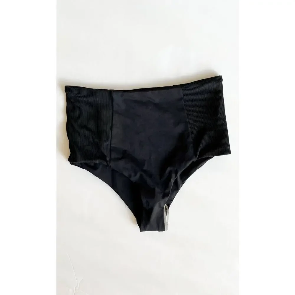 L*Space Jackie Bikini Bottom Black XS NWOT New